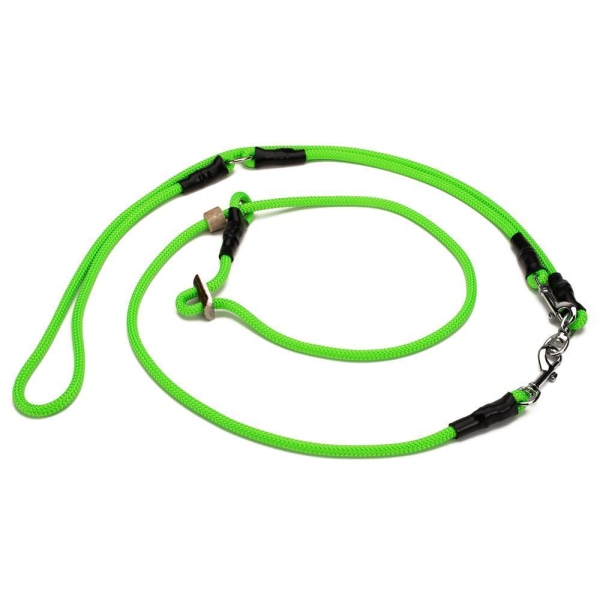 Mystique Retrieverleine Umhängeleine Hunting Profi 8mm neongrün L - 325cm