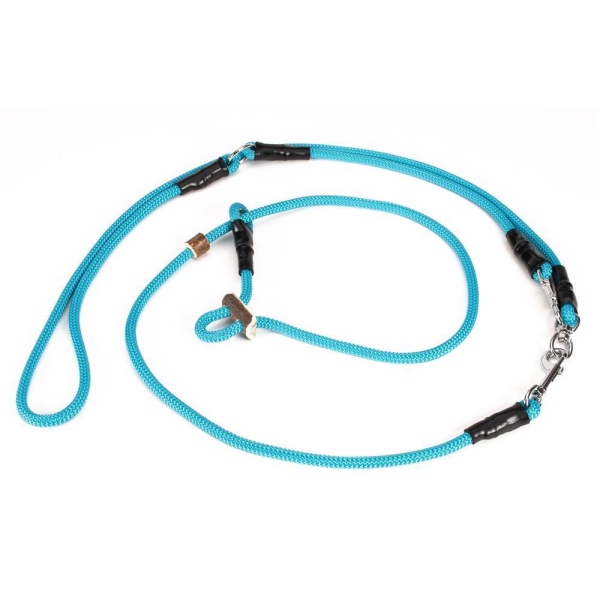 Mystique Retrieverleine Umhängeleine Hunting Profi 8mm türkisblau L - 325cm