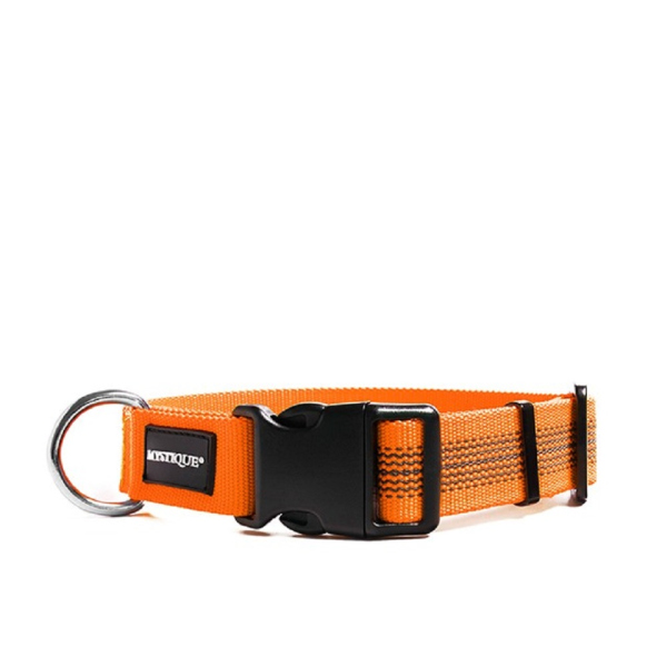 Mystique Gummiertes Halsband 30-40cm 25mm orange