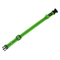 Mystique Gummiertes Halsband 30-40cm 30mm neon grün