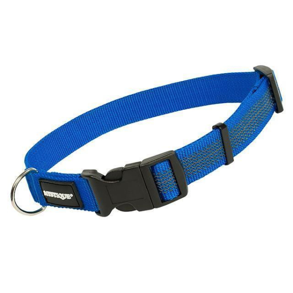 Mystique Gummiertes Halsband 40-50cm 25mm blau