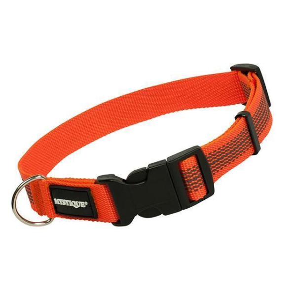 Mystique Gummiertes Halsband 50-60cm 25mm orange