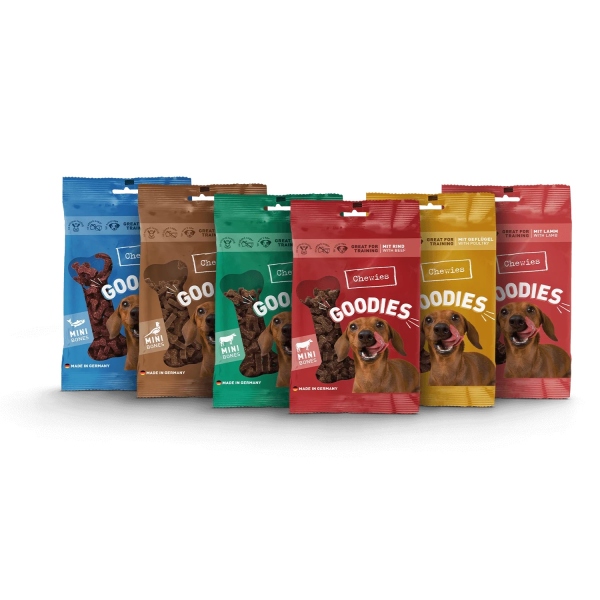 Chewies® Goodies Mini Multipack 6x125g – Trainingssnacks für Hunde