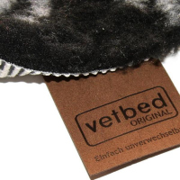 Vetbed Isobed SL -Paw- schwarz 50 x 75cm