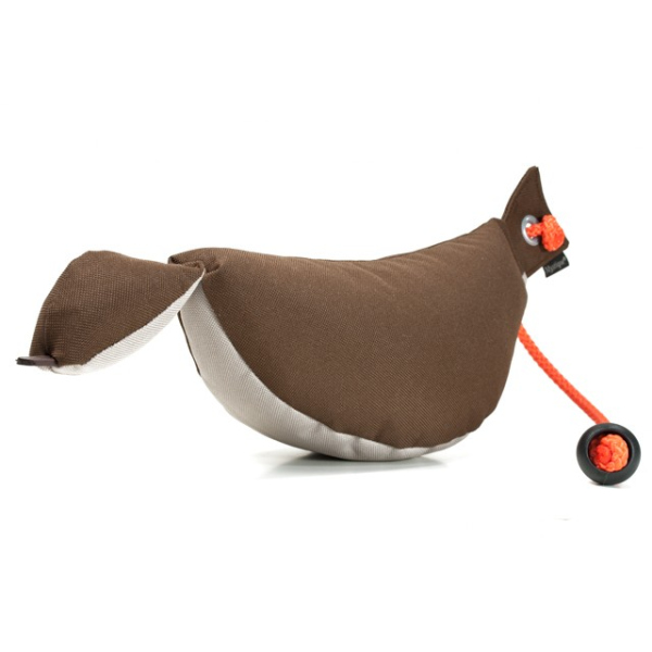 Mystique Bird Dog Dummy klein ca. 200g braun / beige