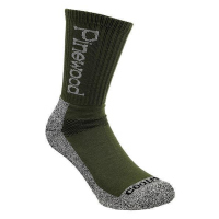 Pinewood 9212 Coolmax Socke 2-er Pack. 40-42 gr&uuml;n/grau