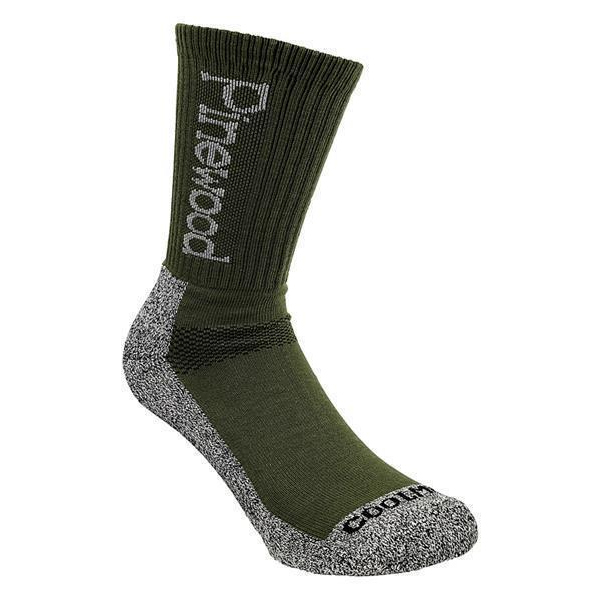 Pinewood 9212 Coolmax Socke 2-er Pack 43-45 grün/grau