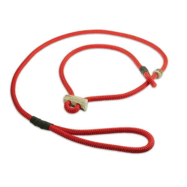 Mystique® Field Trial Moxonleine mit Zugbegrenzung 8mm 150cm rot