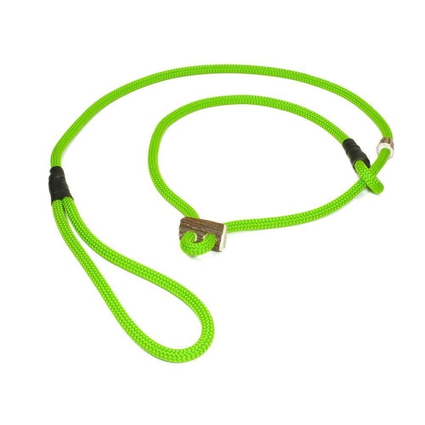 Mystique® Field Trial Moxonleine mit Zugbegrenzung 8mm 180cm neongrün