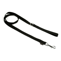 Mystique® Nylon Leine 20mm schwarz 2m mit HS