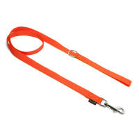 Mystique® Nylon Leine 20mm neonorange 1,2m mit HS