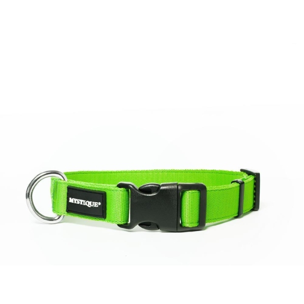 Mystique® Nylon Halsband Profi 25mm neongrün 50-60cm normal