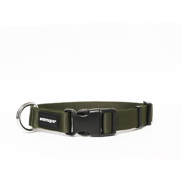 Mystique® Nylon Halsband Profi 25mm khaki 30-40cm