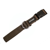 Mystique® Nylon Halsband Profi 25mm braun 55-65cm normal