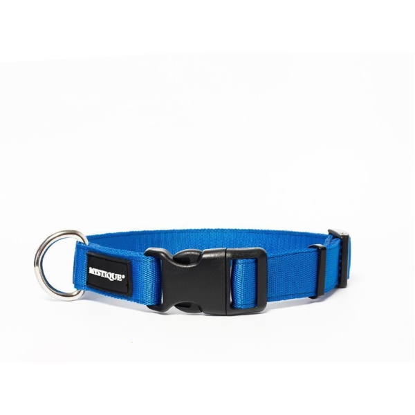 Mystique® Nylon Halsband Profi 25mm blau 40-50cm normal