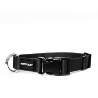 Mystique® Nylon Halsband Profi 30mm schwarz 50-60cm