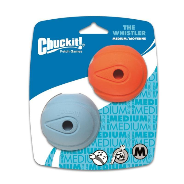 Chuckit! Whistler Balls M 2 Stk. | pfeifend