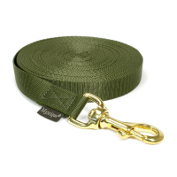 Mystique® Nylon Schleppleine 20mm khaki 10m messing...