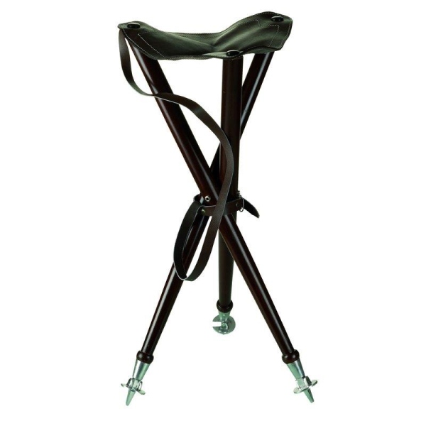Farm-Land Dreibein Hocker Luxus dunkelbraun Sitzhocker Dreibeinhocker