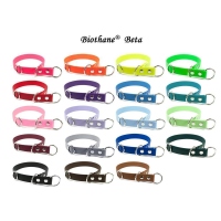 Mystique® Biothane Schlupfhalsband Halsung 25mm standard braun 55cm