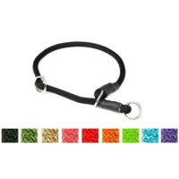 Mystique® Halsband Nylon rund mit Zugbegrenzung 8mm schwarz 35cm