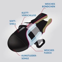 Trixie Hundeschuh Pfotenschutz Walker Care Comfort schwarz 2 St. S