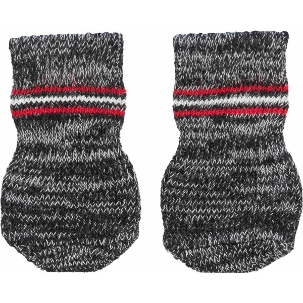 Trixie Hundesocken, Anti-Rutsch grau 2 St. L
