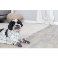 Trixie Hundesocken, Anti-Rutsch grau 2 St. L