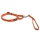 Mystique® Gummierte Agility Leine 30mm neon orange 35-55cm
