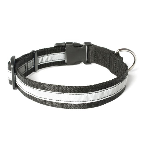 Mystique® Nylon Halsband Profi reflex 30mm schwarz 50-60cm