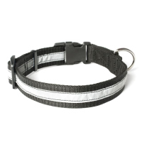Mystique® Nylon Halsband Profi reflex 30mm schwarz...
