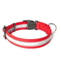 Mystique® Nylon Halsband Profi reflex 30mm rot 50-60cm