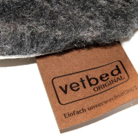 Vetbed Isobed SL anthrazit hearts & paws 75 x 100cm
