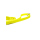 Mystique® Biothane Leine 9mm neon gelb 2m mit HS vernäht