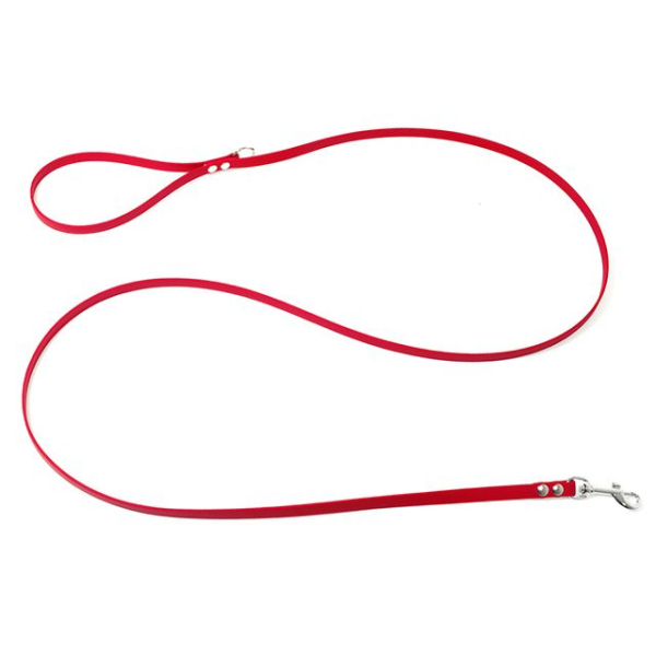 Mystique® Biothane Leine 9mm rot 1,2m mit HS