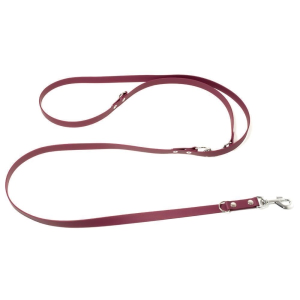 Mystique® Biothane verstellbare Leine 19mm weinrot 300cm