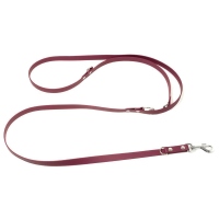 Mystique® Biothane verstellbare Leine 19mm weinrot 300cm