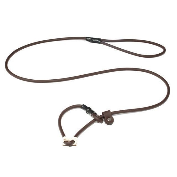 Mystique® Biothane Moxonleine 8mm braun 150cm Moxon mit Zugbegrenzung