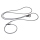 Mystique® Biothane Hunting Profi lautlos Umhängeleine 280cm Moxon 6mm grau Moxon