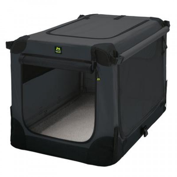 Maelson Soft Kennel faltbare Hundebox -anthrazit- M 82 - (82 x 59 x 60 cm)