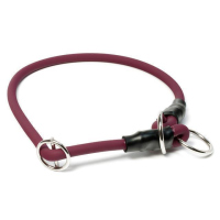 Mystique® Biothane Halsband rund mit Zugbegrenzung 8mm weinrot 45cm