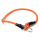 Mystique® Biothane Halsband rund mit Zugbegrenzung 8mm neon orange 50cm