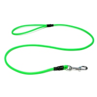 Mystique® Biothane Leine rund 6mm mit Handschlaufe neon grün 2m