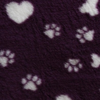 Vetbed Isobed SL purple Hearts, Paws & Bones