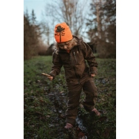 Pinewood 9924 Strickmütze Tree Kids wendbar orange/grün (542)