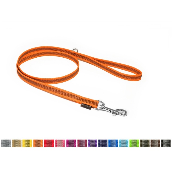 Mystique® Gummierte Leine 15mm mit Handschlaufe Standard Karabiner