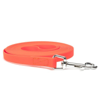 Mystique® Biothane Schleppleine 19mm vernäht mit HS Standard Karabiner beta neon orange 6m