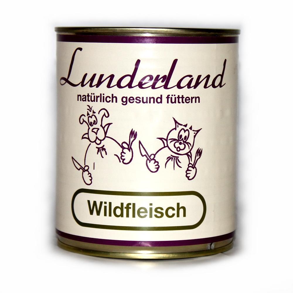 Lunderland Reinfleisch-Dose Wildfleisch  100 % Wild fr Hunde & Katzen -  Marios Dogshop - nur das Beste fr Ihren vierbeinigen Liebling