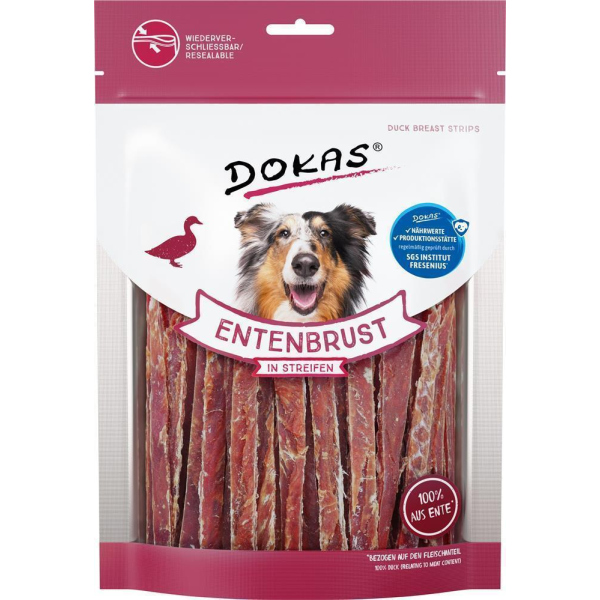 DOKAS - Entenbrust in Streifen XL 1er Pack (1 x 250g)