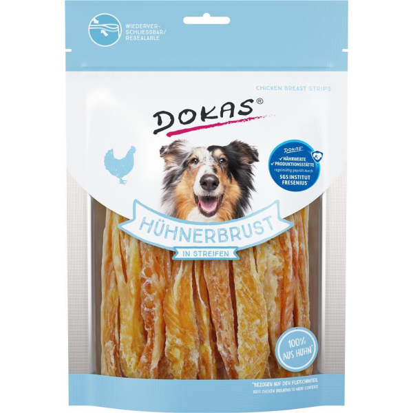 DOKAS - Hühnerbrust in Streifen 1er Pack (1 x 250 g)